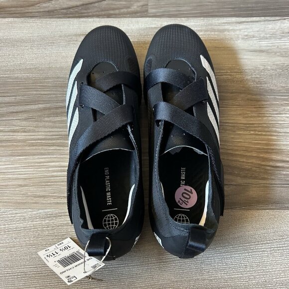 Adidas The Indoor Cycling Shoes Size Men’s 10.5 - Womens 11.5 Black White GX6544 - Picture 10 of 16